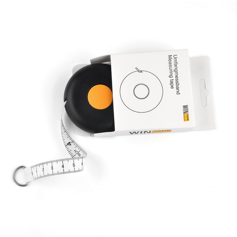 WINTAPE Tape Measure Body/Body Measuring Tape/Measuring Tape for body Measurements Black（80inch） - BeesActive Australia