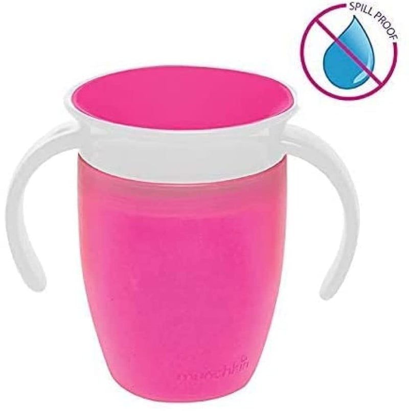 Munchkin Miracle Non-Spill 360 Degree Seal Proof Valve Toddler Trainer Cup 207ml (1 cup Random Colour) - BeesActive Australia