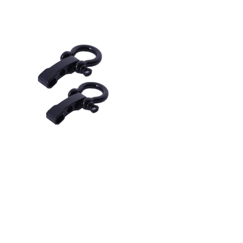 DODXIAOBEUL 10 Sets Bow Shackle,D Ring Shackle,of Alloy Umbrella Rope Buckle, Adjustable D Shackles Buckle Umbrella Rope Bracelet Buckle U Shape Screw Pin Anchor Shackle,Does Not Fade (Black) - BeesActive Australia