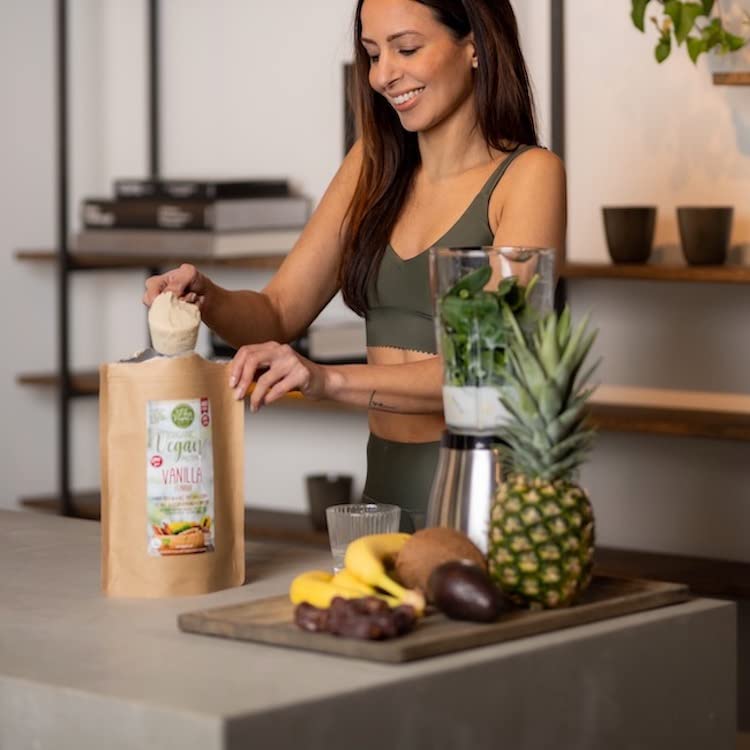 Ekopura Natural Vegan Protein – Vanilla - 500g | 75% Protein | Free from Allergens, Lactose, GMOs, and Soy | Plant-Based Protein | Perfect for Your Smoothies, Cooking, and Baking - BeesActive Australia