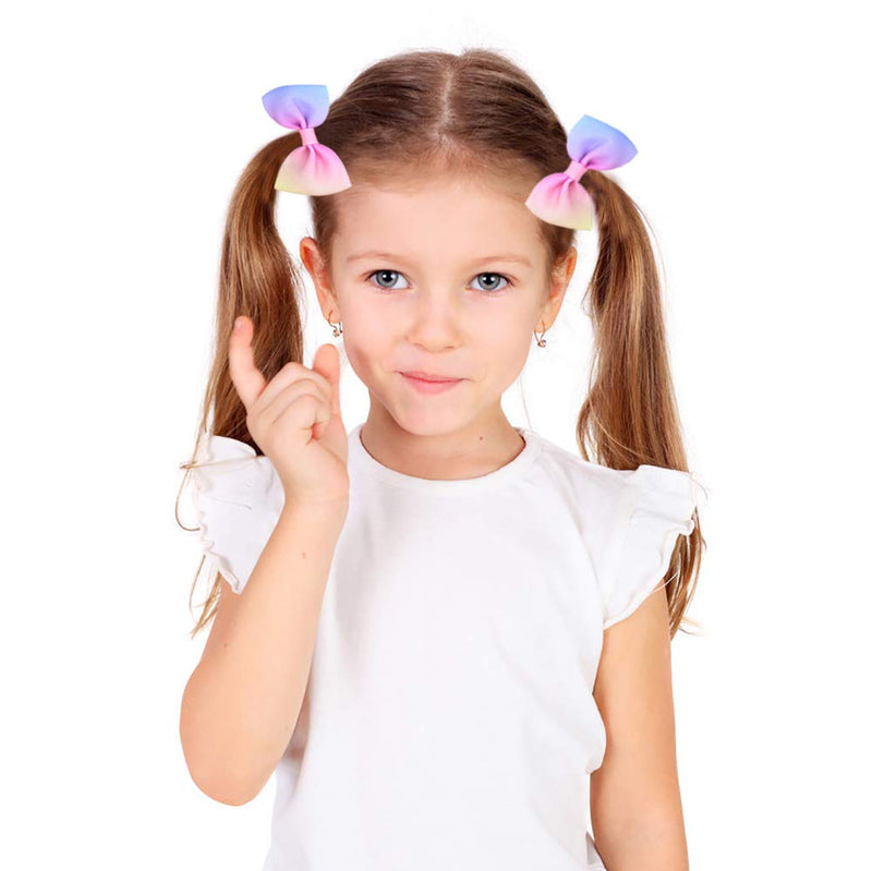 40pcs 2.75" Baby Girls Hair Bows Clips Mini Hair Barrettes Unicorn Hair Accessories for Infants Toddlers Kids - BeesActive Australia