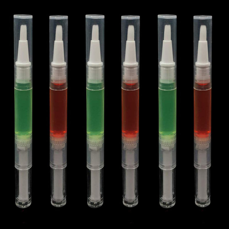 20Pcs 3 ml Transparent Twist Pens Empty Nail Oil Pen with Brush Tip Lip Gloss Brush Applicators Eyelash Growth Liquid Tube 20PCS - BeesActive Australia