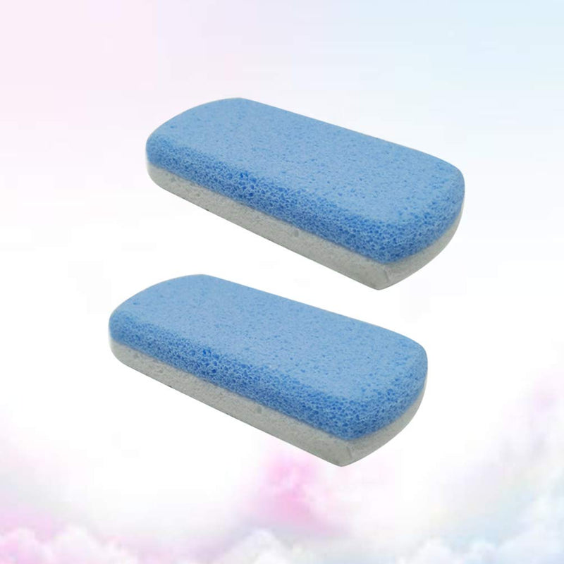 HEALLILY 2pcs Glass Pumice Stone Pedicure feet Stone for Feet Double Side Hard Skin Callus Remover Scrubber Cleaning As Shown M - BeesActive Australia