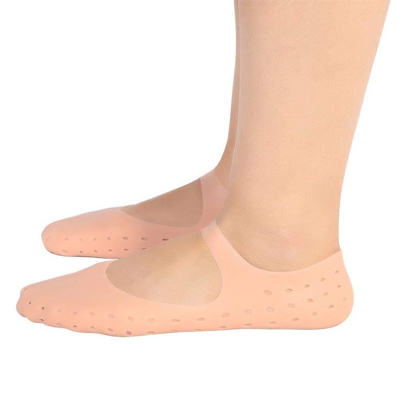 1 Pair Anti Slip Silicone Gel Moisturizing Socks Foot Care Protector,Prevent Plantar Fasciitis and Metatarsalgia,for Women NonSlip Silicone Gel Moisturizing Socks Foot Care SPA(Pink M) Pink M - BeesActive Australia