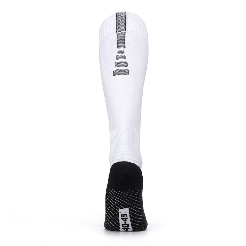 Pelisy Performance Mens Soccer Socks, Over The Calf Compression Athletic Socks for Running & Training, White X-Large - BeesActive Australia