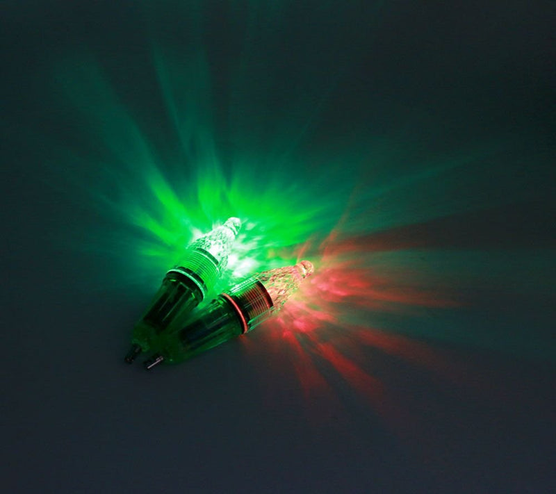 [AUSTRALIA] - Aomeiter 5Pcs 4.7" Deep Drop Super Waterproof LED Fishing Light Disco Blinking 7 Colors (5 Packs) 