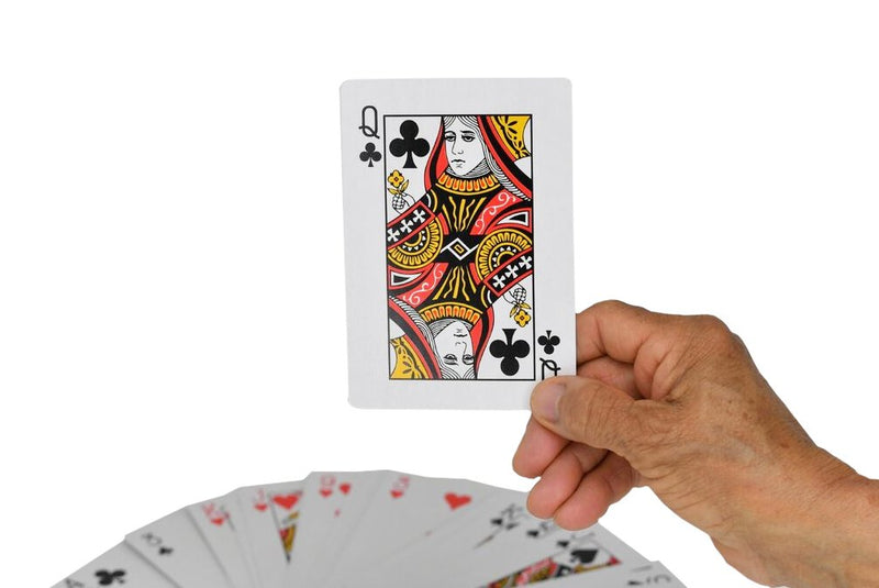 Home-X Jumbo Playing Cards | 3.5 x 5 Inch Plastic Coated Cards - BeesActive Australia