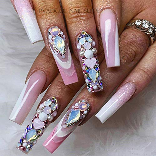 500pcs/Bag Pre Pinched C Curve Half Cover False Nail Tips Straight Square French Acrylic Nails - BeesActive Australia