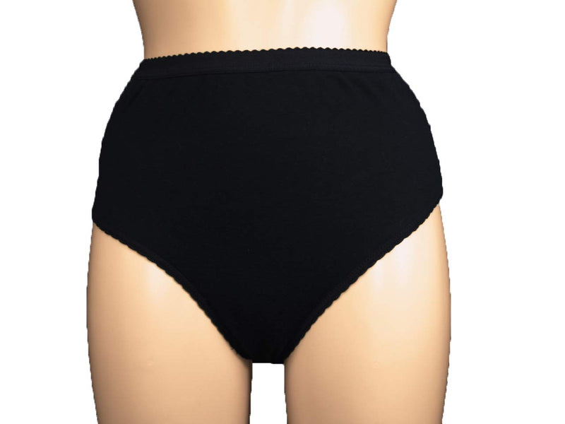 P&S Healthcare - Ladies Protective Pant - Washable Incontinence Pant - Ideal for IBS - Black and White Large - BeesActive Australia