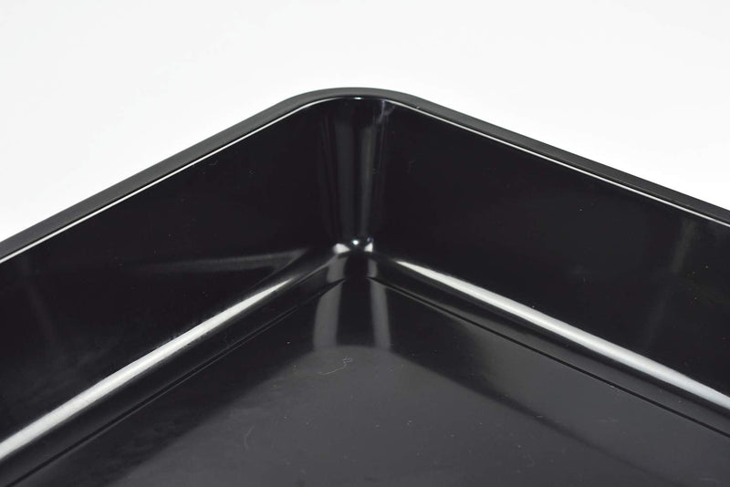 OMEM Reptile Food Bowl Large Water Dish,Large Water Dish, Bowl Turtles L=35.4*5.3*26.3 black - BeesActive Australia