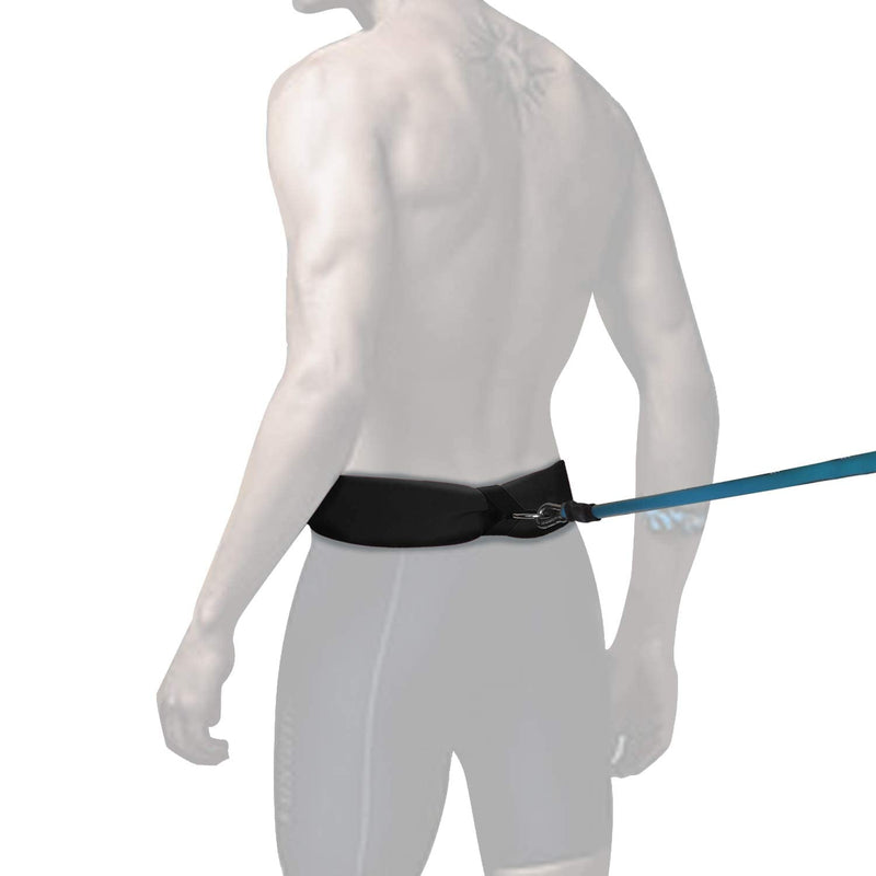 UCEDER Swim Tether Stationary Swimming,Swim Resistance Belt, Swim Bungee Training Belt, Pool Swim Trainer Belt Harness,Great for Swim Training & Exercise Black - BeesActive Australia