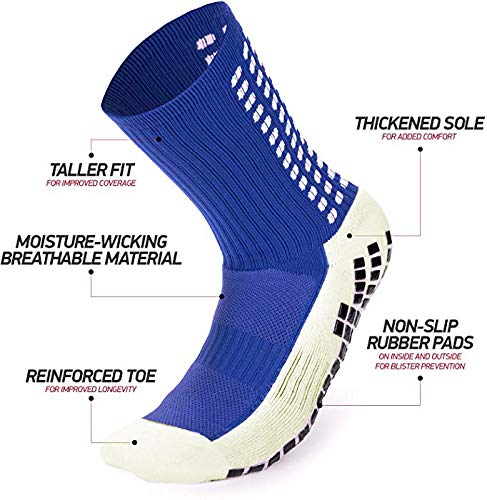 Unisex Socks,Crew Casual Sock for Adult Men Women for Sport Hospital Use Traveling Outside Activity Sapphire - BeesActive Australia