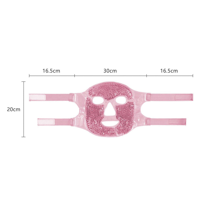 CAM2 Cooling Mask Face, Eye Mask Cooling, Gel Face Mask, Reusable Gel Bead Eye Mask for Puffy Eyes, Tear Bags (Pink) Pink - BeesActive Australia