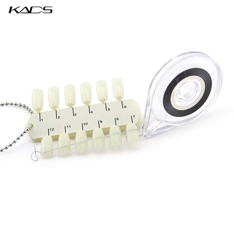 KADS 10pcs/set Nail Art Striping Tape Line Case Tool Sticker Box Holder for Nail Tool - BeesActive Australia