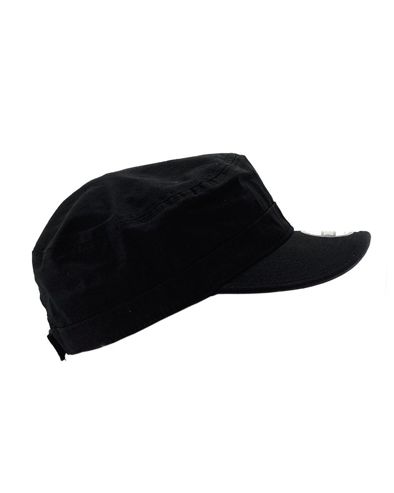 NYFASHION101 Fashionable Solid Color Unisex Adjustable Strap Cadet Cap Black - BeesActive Australia