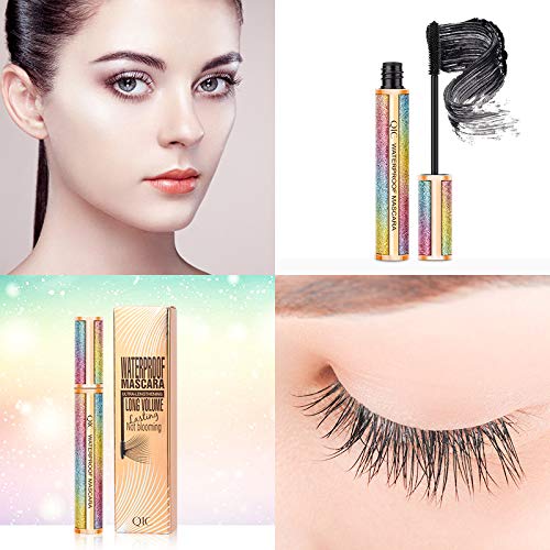 4D Silk Fiber Lash Mascara,Natural Waterproof Smudge-proof Mascara,Natural Thickening Lengthening Mascara Full, Long, Thick No Clumping, No Smudging Lasting All Day（1PCS） - BeesActive Australia