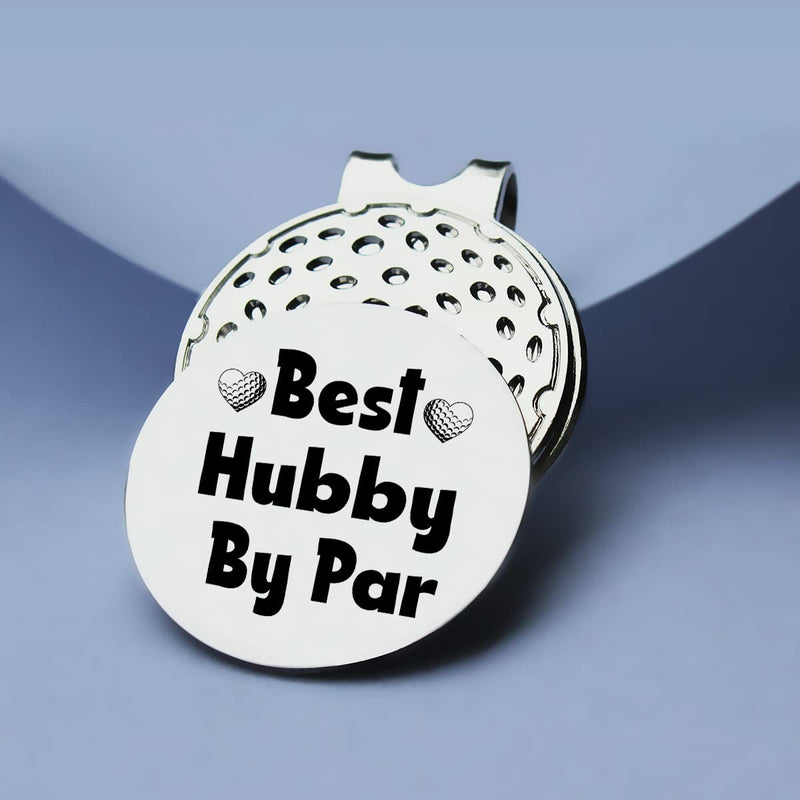 TSUYAWU Best Hubby by Par Golf Ball Marker - Funny Golf Marker with Magnetic Hat Clip Golf Novelty Gift - Golf Accessories Gifts for Dad Husband Golf Lovers Golfer Men - BeesActive Australia