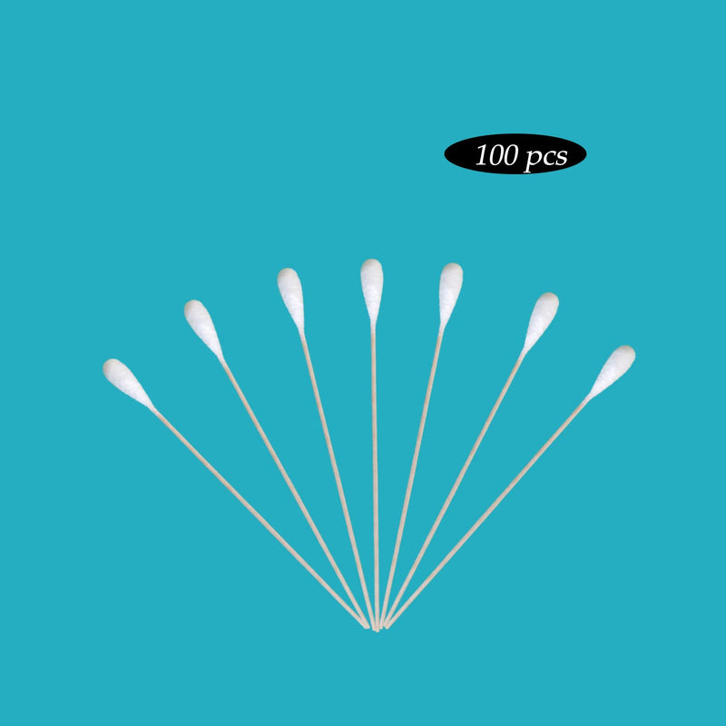 6 Inch Long Cotton Swabs,Large Cotton Buds with Wooden Handle for Dogs 100pcs - BeesActive Australia