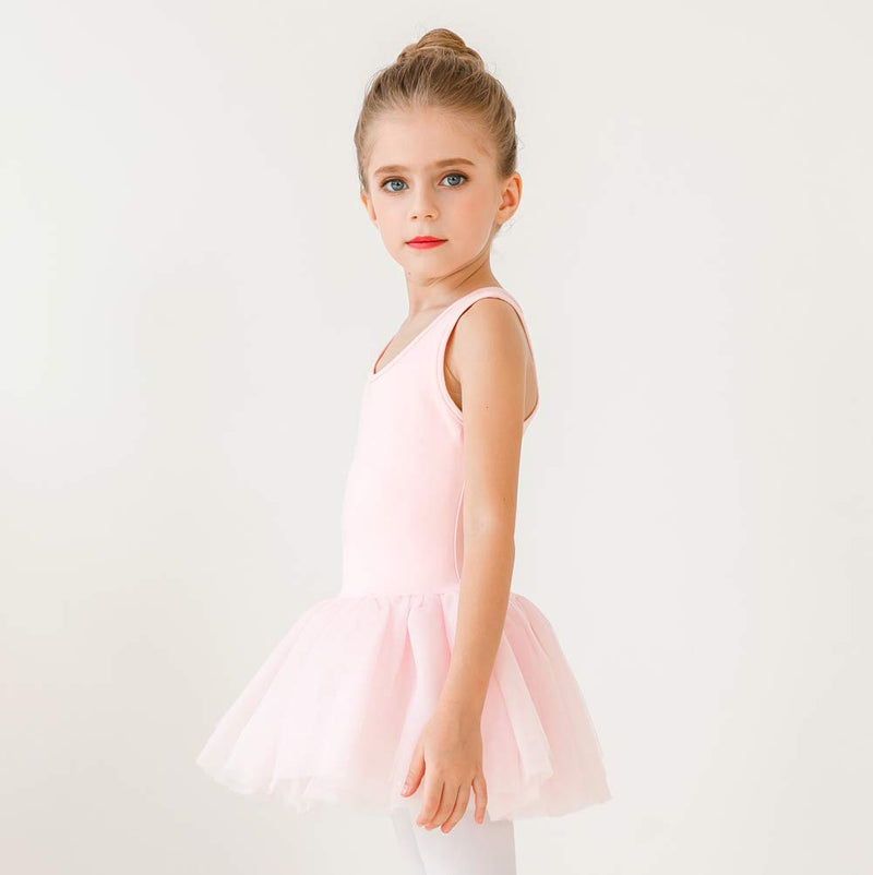 STELLE Girls Cute Tutu Dress Ballet Leotard for Dance (Toddler/Little Kid/Big Kid) 2-3T Ballet Pink - BeesActive Australia