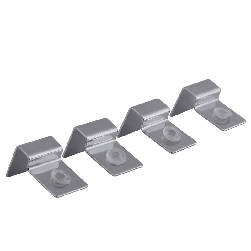 4 Size 4Pcs Stainless Steel Aquarium Fish Tank Glass Cover Support, Stainless Steel Fish Tank Cover Holder Anti-Slip Fish Tank Holders Aquarium Accessories Universal Lid Clips 12mm - BeesActive Australia