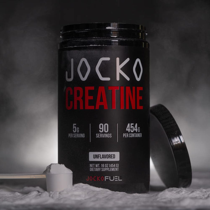Jocko Fuel Creatine Monohydrate Powder - Creatine for Men & Women, Supplement for Athletic Performance & Muscle Health, 90 Servings 16 oz (Unflavored) - BeesActive Australia