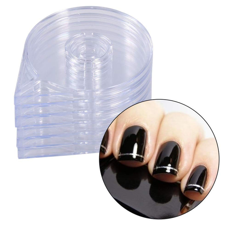 Nail Art Tape Case - 6Pcs/Set Nail Art Tape Line Case Striping Sticker Box Holder Easy Use Design Manicure Tool - BeesActive Australia