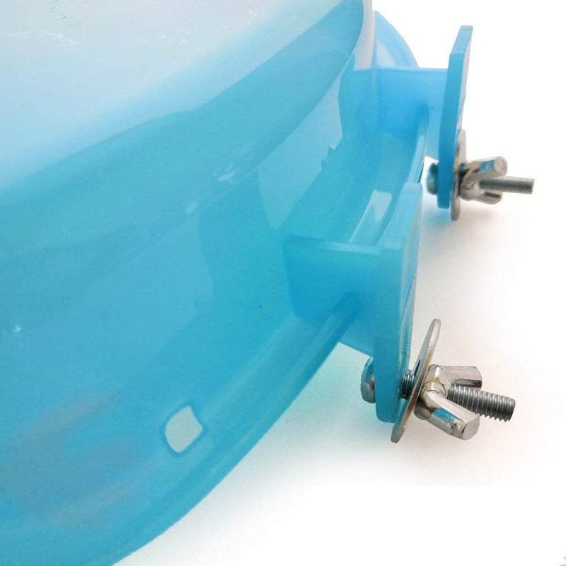 Hypeety Bird Bath with Mirror Portable Bird Bath Bird Bathroom for Pet Parrots Bathing Tub Bath Box Bird Shower Bathtub Accessories Blue-Bird Bathtub with Mirror - BeesActive Australia