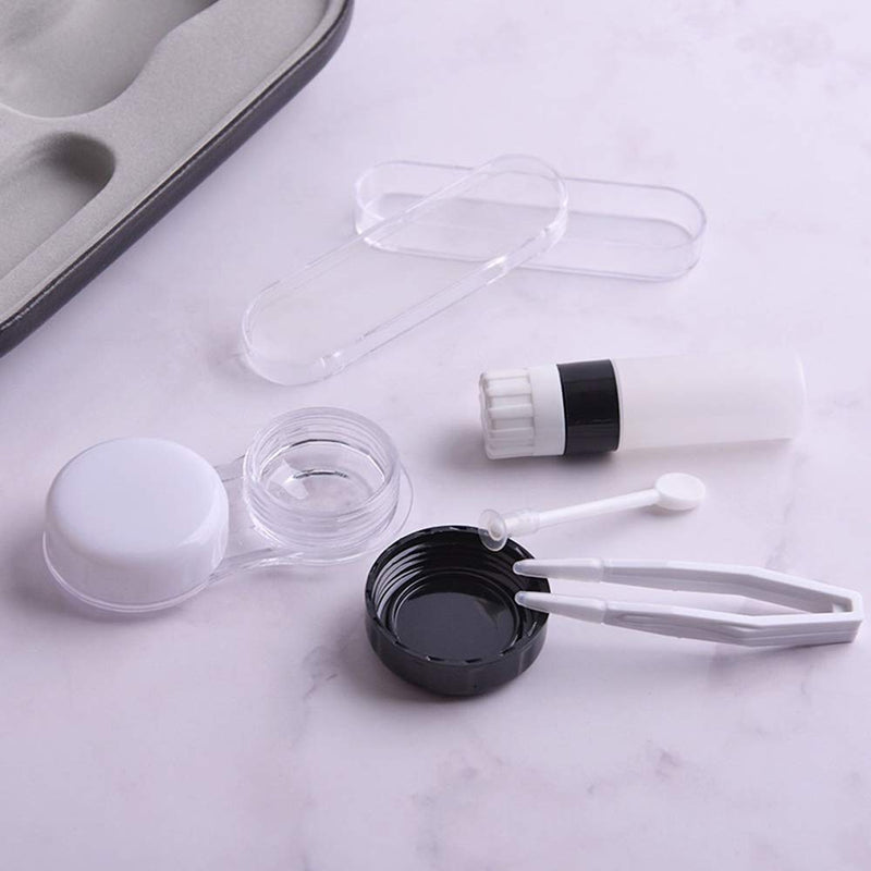Contact Lens Case and Eyeglasses 2 in 1 Double Use Portable Glasses Case Set for Home and Outdoor - BeesActive Australia