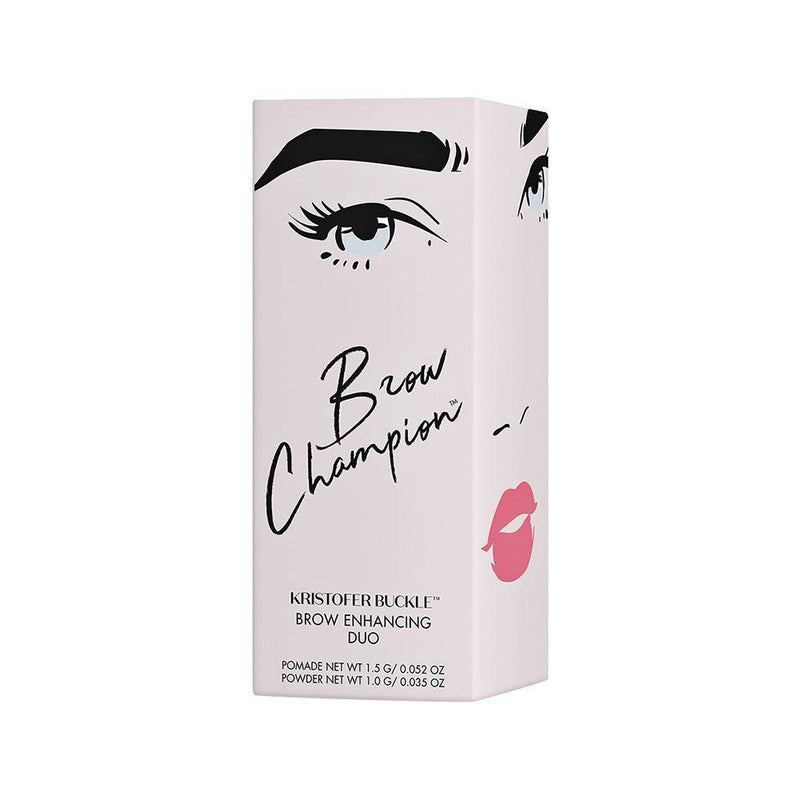 KRISTOFER BUCKLE Brow Champion Brow Enhancing Pomade and Powder Blonde 0.09 oz. | All-In-One Brow Enhancing Product, Featuring A Pomade & Two Powders for Fuller Looking Brows | Blonde - BeesActive Australia