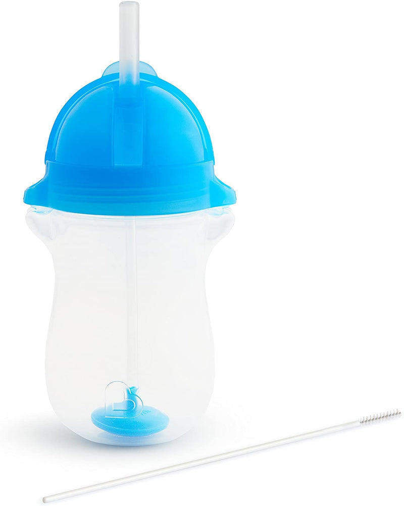 Munchkin Click Lock Any Angle Weighted 2 Cups Straw 10oz/296ml (Blue/Blue) Blue/Blue - BeesActive Australia