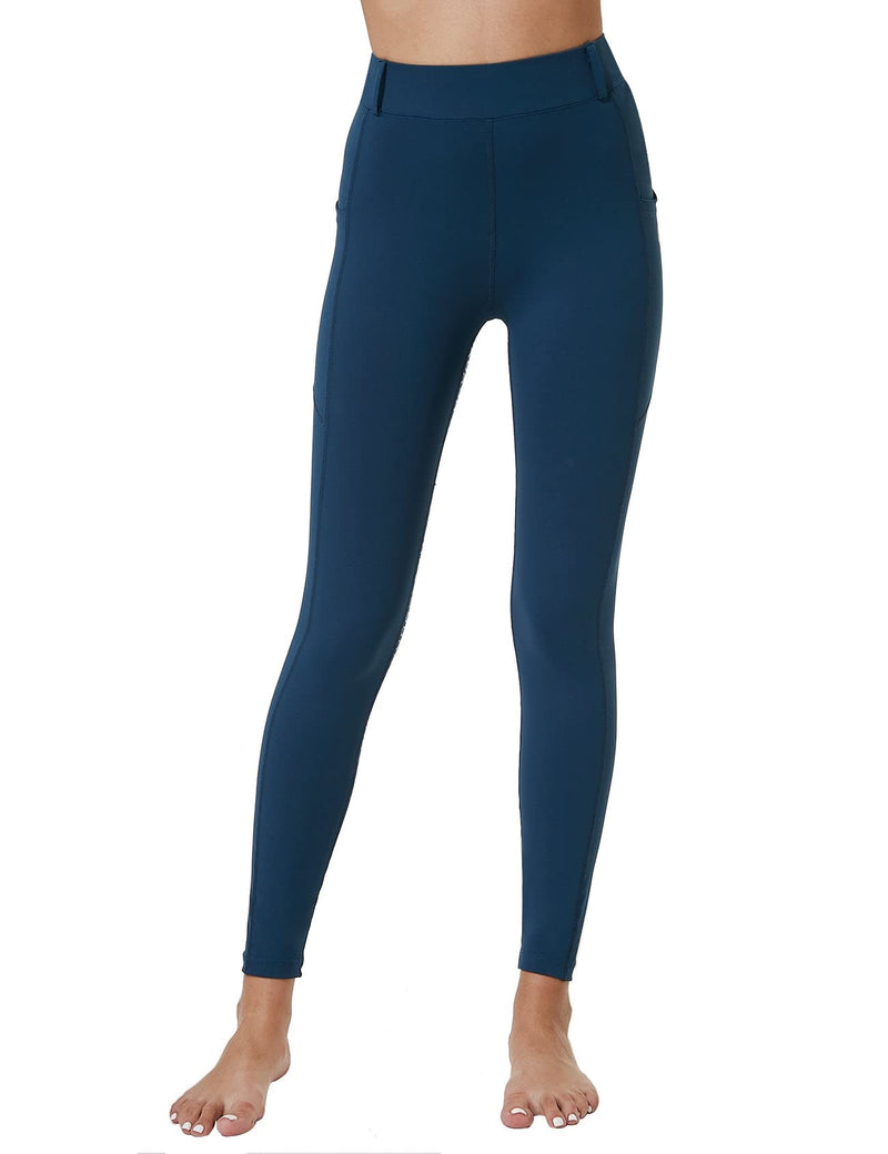 FitsT4 Kids Full Seat Silicon Grip Riding Tights Horseback Riding Equestrian Schooling Breeches Navy Large - BeesActive Australia