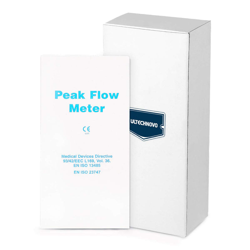 ULTECHNOVO Flow Meter- Lung Exerciser Standard Spirometry Flow Meter Expiratory Flow Meter Asthma Monitor for Women Men - BeesActive Australia