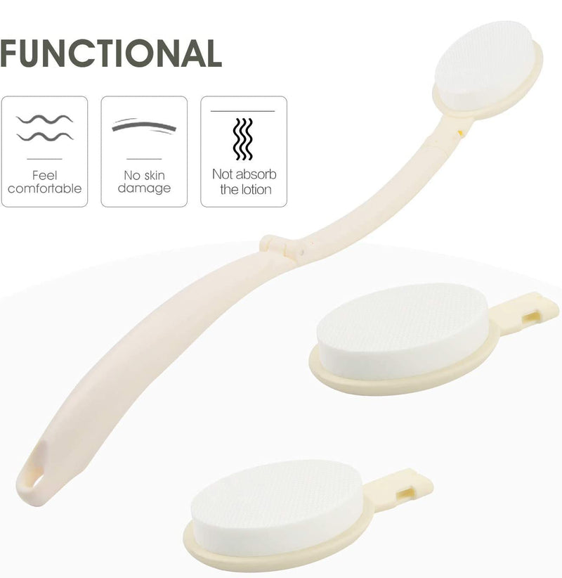 LFJ Body Lotion Applicator for Back, Foldable Long Handled Oils Sun Cream Applicator Bathroom Aids for Men Women Foldable Handle - BeesActive Australia