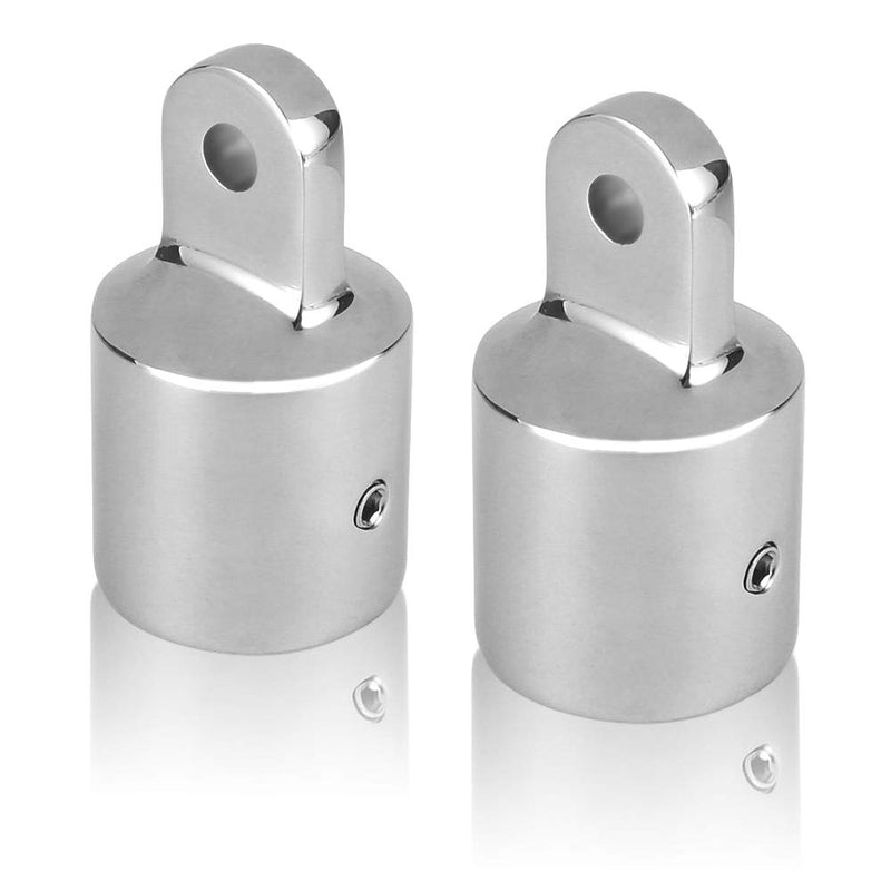 [AUSTRALIA] - Acelane 2 PCS Bimini Top Cap External Eye End Boat Fittings Stainless Steel Marine Hardware, Fits 7/8 inches OD Round Tubing 