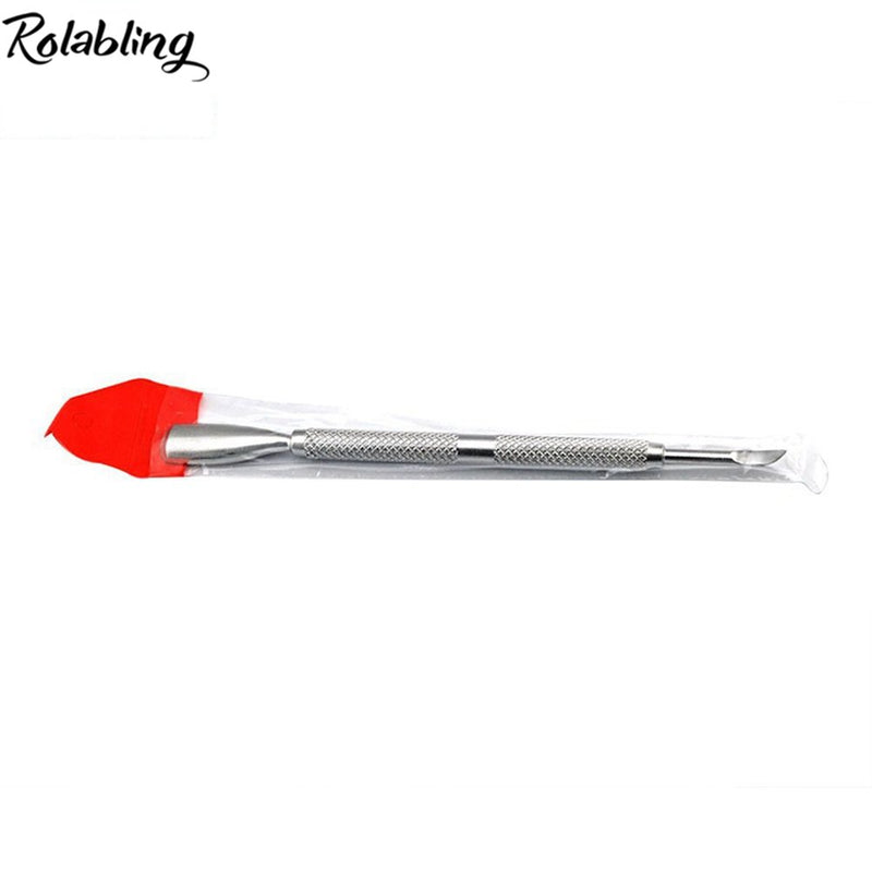 Rolabling Cuticle Pusher Spoon Nail Cleaner Professional Stainless Steel Cuticle Remover Durable Manicure and Pedicure Tools - BeesActive Australia