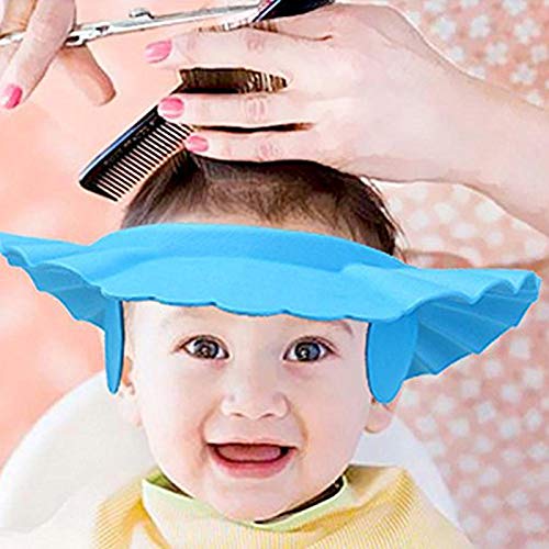 Baby Shower Cap,3Pcs Adjustable Baby Shampoo Cap Waterproof Bath Cap for Baby Kids (Pink, Blue, Yellow) - BeesActive Australia