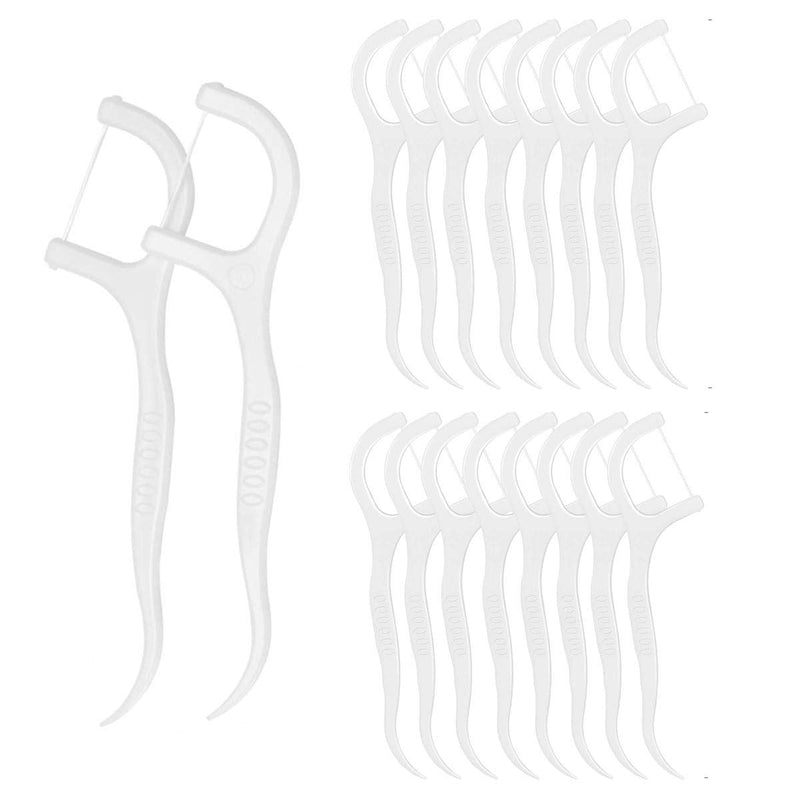 400 Pcs Dental Floss Picks Dental Floss Stick Disposable Interdental Flossers with Portable Travel Case for Family, Hotel and Travel - BeesActive Australia