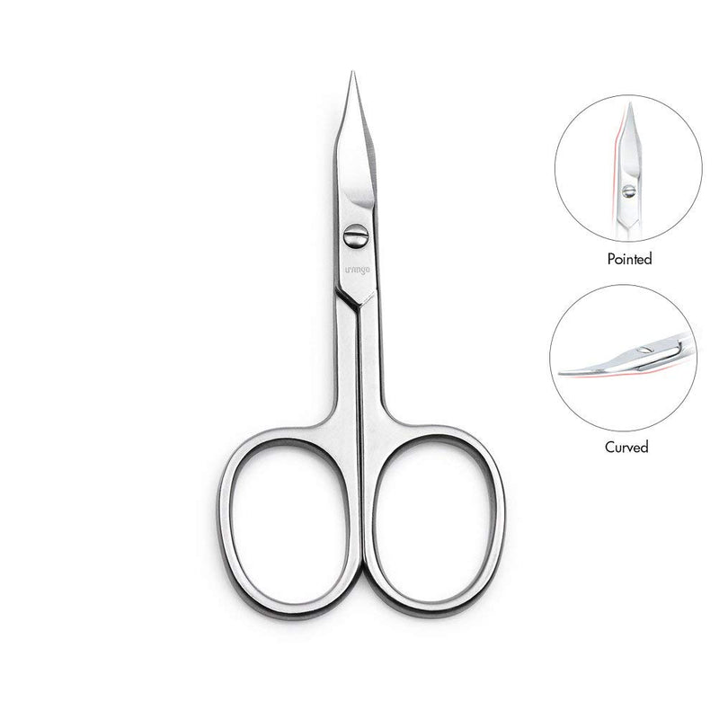 LIVINGO Premium Manicure Nail Scissors Multi-purpose Stainless Steel Cuticle Pedicure Beauty Grooming Kit for Eyebrow, Eyelash, Dry Skin Curved Blade 3.5 inch - BeesActive Australia