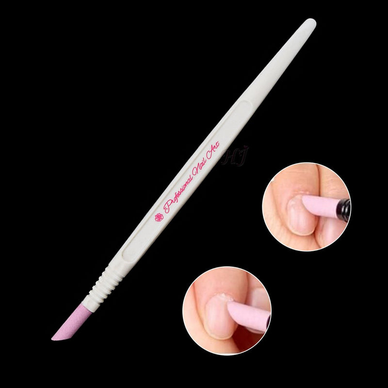 2pcs/set Ways Scrub Stone Nail Files Buffer Manicure Stick Grinding Rod Cuticle Remover Nail Art Manicure Ceramic Trimmer Buffing Pack of 1, HJ-NF022 - BeesActive Australia