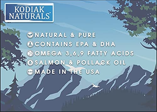 Kodiak Naturals, Wild Alaskan Salmon Oil Formula for Dogs & Cats, a Balanced Blend of Pure Fish Oils with EPA and DHA from Wild-Caught Fish. Support for Skin & Coat, Joints, and Immune Health 18 OZ - BeesActive Australia