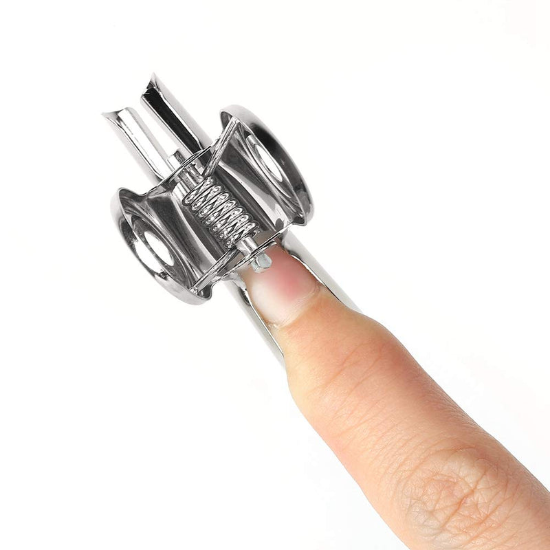 5Pieces C Curve Nail Pinching Clips, Stainless Curve C Nail Extension Clips Multi-functional Nail Art Accessories for Nail Fiberglass Extension and Fixation 06 - BeesActive Australia