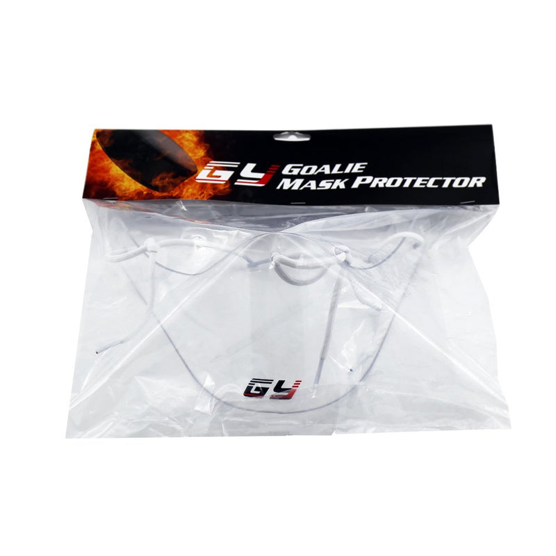 [AUSTRALIA] - GY Polycarbonate Flexibility and Tough Ice Hockey Goalie Neck Guard Goalkeeper Neck Protector Classical Clear Size Free 