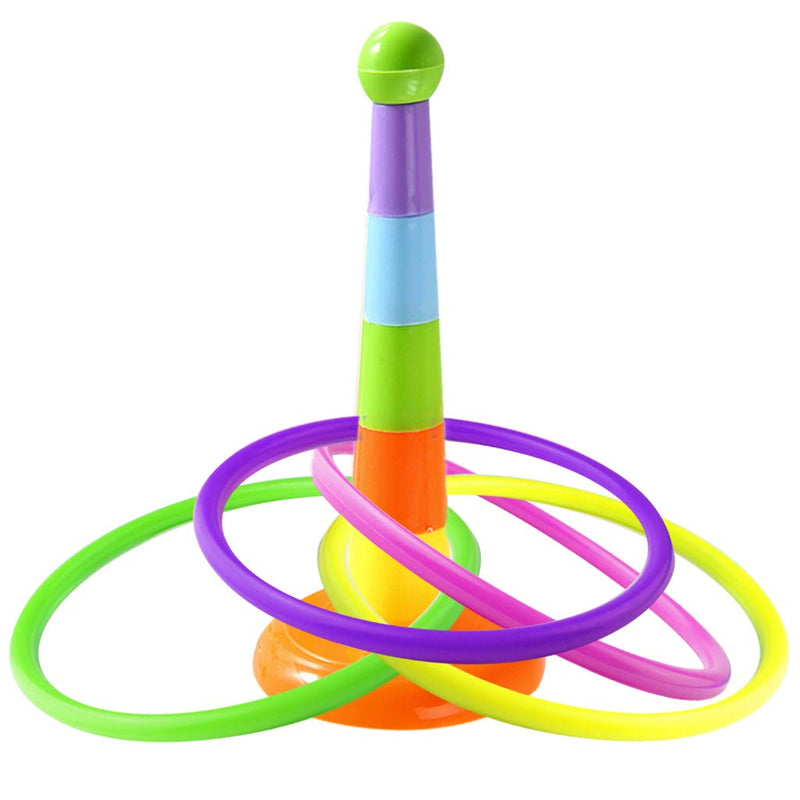 [AUSTRALIA] - Topbuti 24 Pcs Multicolor Plastic Toss Rings Kids Ring Toss Game Carnival Rings for Speed and Agility Practice Games, Garden Backyard Outdoor Games, Bridal Shower Game, Game Booth 