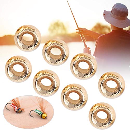 Bnineteenteam 25Pcs Fly Tying Beads Nymph Head Ball Beads Tungsten Alloy Beads Slotted Fly Tying Materials for Fly Fishing Accessory 4.6MM - BeesActive Australia