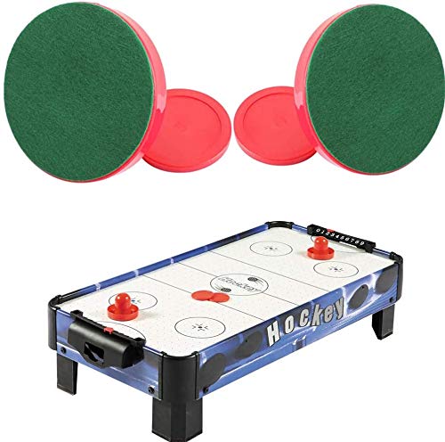 GIYOMI Light Weight Air Hockey Red Replacement Pucks & Slider Pusher Goalies for Game Tables, Accessories,Equipment (2 Striker, 4 Puck Pack) - BeesActive Australia
