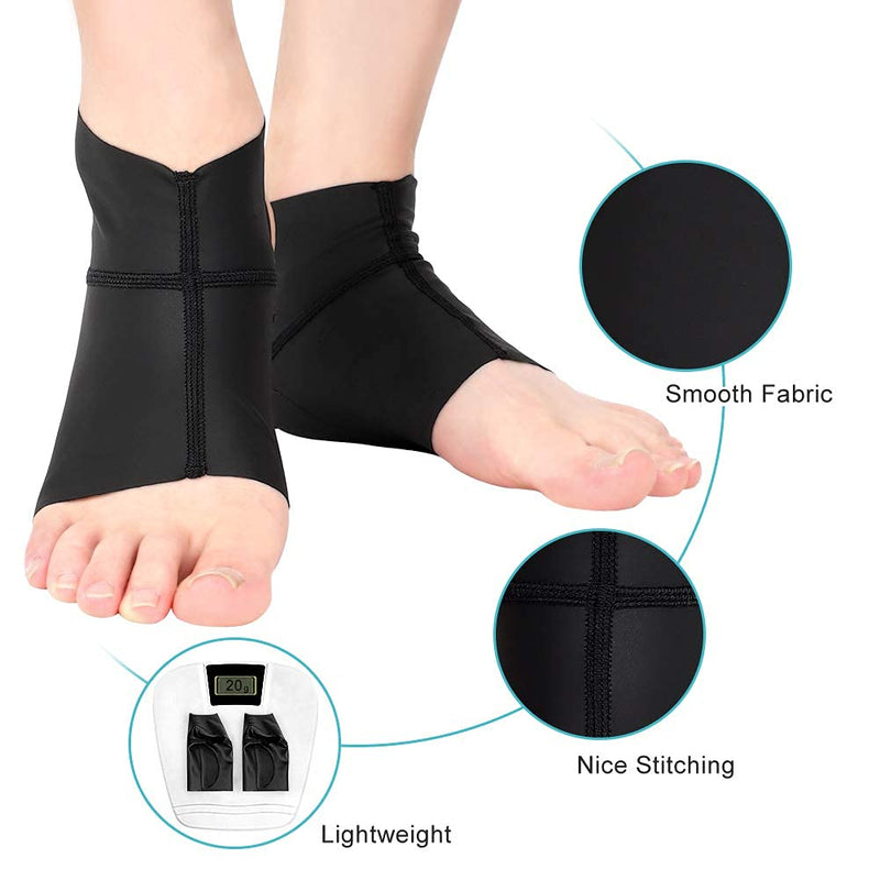Arch Ankle Support Sleeves for Flat Feet, Plantar Fasciitis Arch Socks with Gel Pads, Compression Ankle Arch Brace Wrap for Men and Women, Heel Spurs, Flat Foot, High/Low Arch, 1 Pair Arch Ankle Support Sleeves - BeesActive Australia