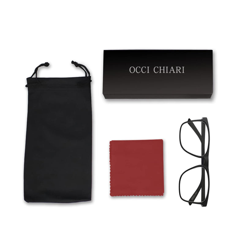 OCCI CHIARI Large Reading Glasses for Men, Mens Fashion Reader Square Frame 0 1.0 1.25 1.50 1.75 2.00 2.25 2.50 2.75 3.00 3.50... A-black 0.0 x - BeesActive Australia