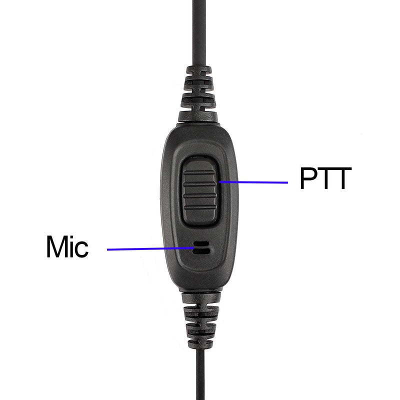 [AUSTRALIA] - Case of 10,Retevis Two Way Radio Earpiece with Mic Single Wire Earhook Headset for Baofeng BF-888S UV-5R Retevis H-777 RT22 Arcshell AR-5 Walkie Talkies 