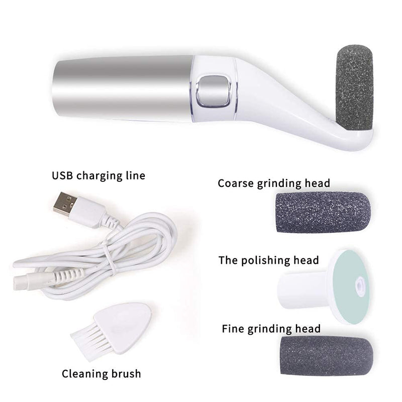 REJOL Foot Files Corn & Callus Trimmer Scrubber Portable, Waterproof Electric Pedicure Calluses Remover, Rechargeable Electronic Spa Tools for Heels Feet Cracked Dead Dry Hard Skin Removal Peeler - BeesActive Australia