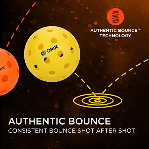 Onix Pure 2 Outdoor Pickleball Balls Specifically Designed and Optimized for Pickleball Yellow 6-Pack - BeesActive Australia